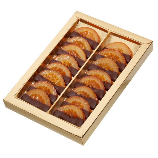Geschenkschachtel Orangen mit Schokolade