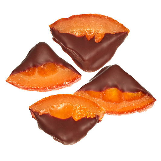 Orangen 1/4 mit Schokolade